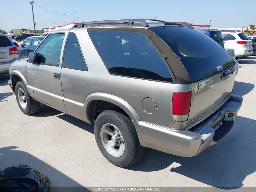 2002 Chevrolet Blazer Ls VIN: 1GNCS18W52K137732 Lot: 39911261