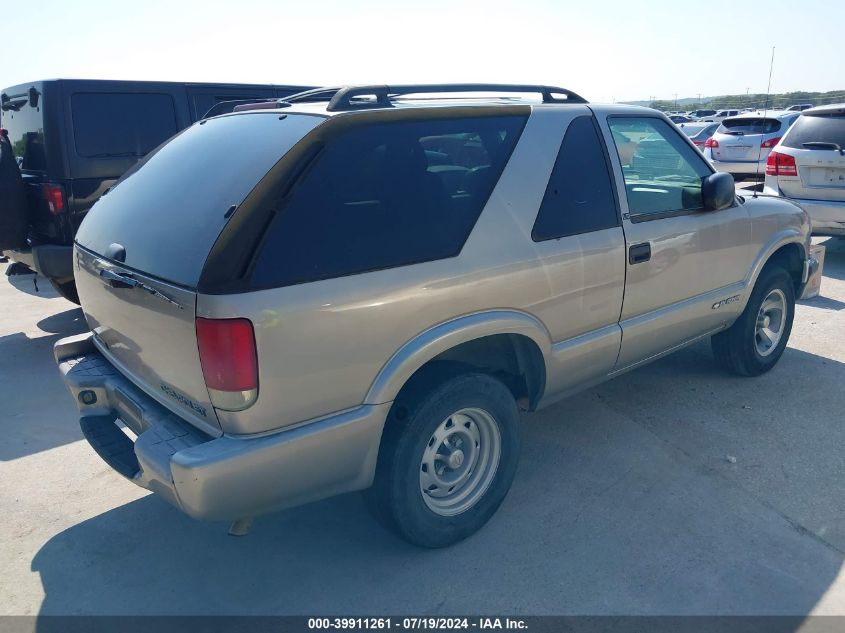 2002 Chevrolet Blazer Ls VIN: 1GNCS18W52K137732 Lot: 39911261