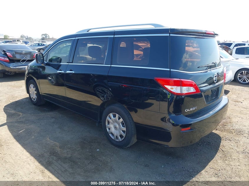 2014 Nissan Quest S VIN: JN8AE2KP1E9106458 Lot: 39911275