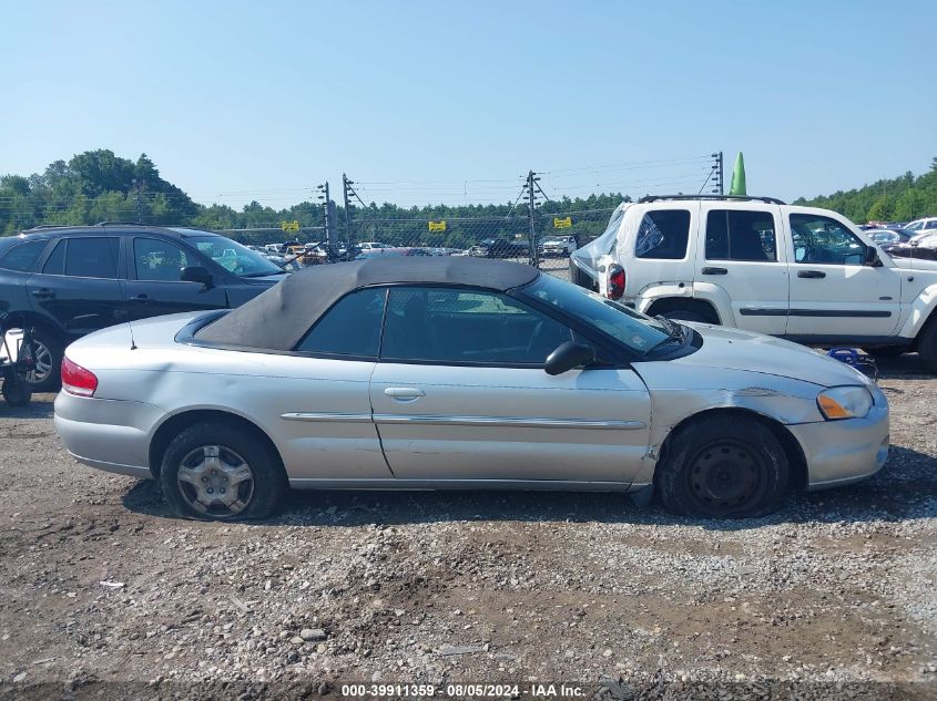 2004 Chrysler Sebring Lx VIN: 1C3EL45R84N196262 Lot: 39911359