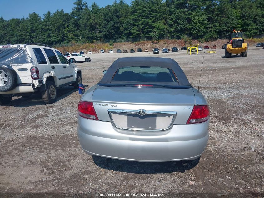 2004 Chrysler Sebring Lx VIN: 1C3EL45R84N196262 Lot: 39911359