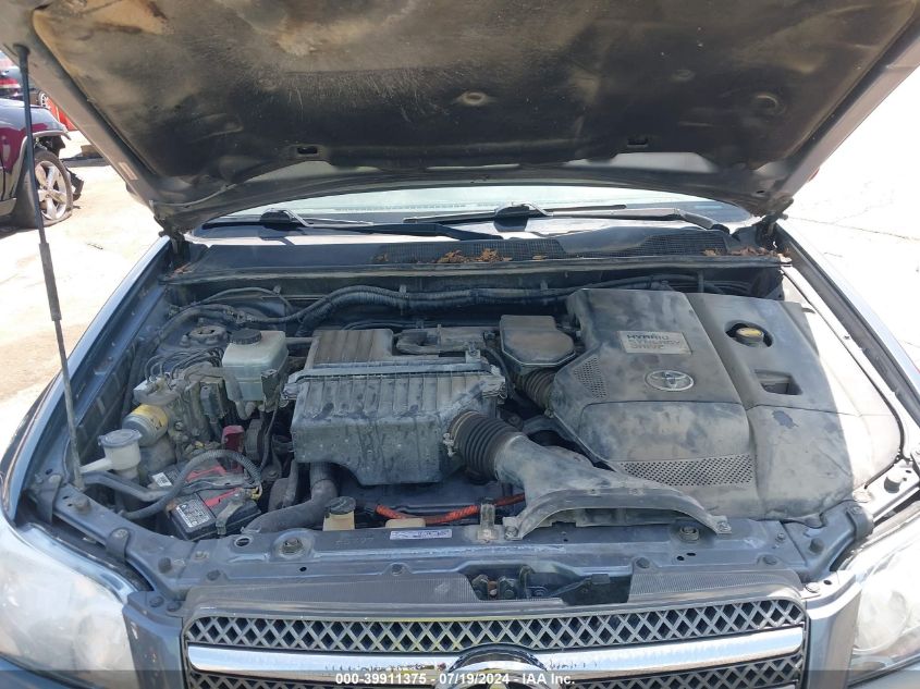 2006 Toyota Highlander Hybrid Limited V6 VIN: JTEEW21A960005001 Lot: 39911375