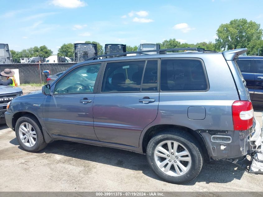 2006 Toyota Highlander Hybrid Limited V6 VIN: JTEEW21A960005001 Lot: 39911375