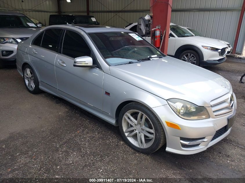 WDDGF4HB8CA622702 | 2012 MERCEDES-BENZ C 250