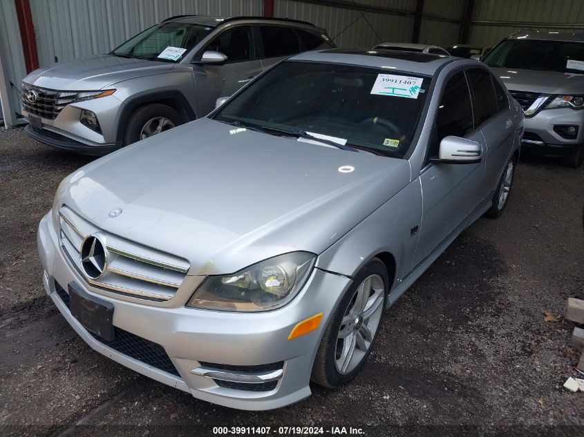 WDDGF4HB8CA622702 | 2012 MERCEDES-BENZ C 250