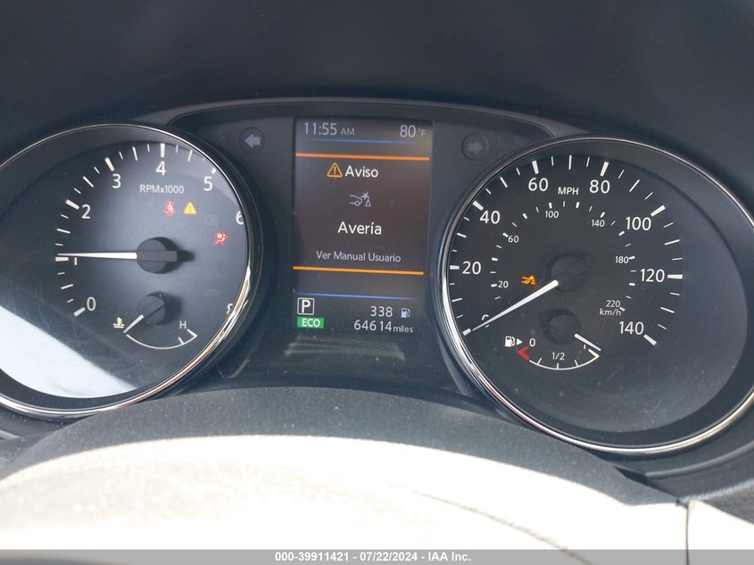 VIN JN8AT2MT2KW263784 2019 NISSAN ROGUE SV
