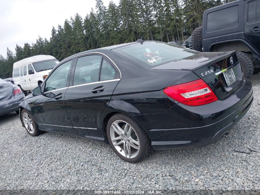 2013 Mercedes-Benz C 250 Luxury/Sport VIN: WDDGF4HB2DA848493 Lot: 39911458