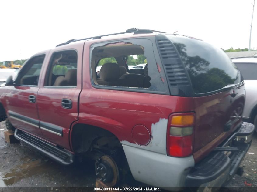 2003 Chevrolet Tahoe Ls VIN: 1GNEK13Z33J291535 Lot: 39911464