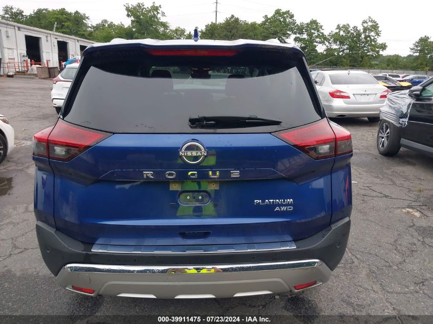 2022 Nissan Rogue Platinum Intelligent Awd VIN: JN8BT3DD0NW270207 Lot: 39911475