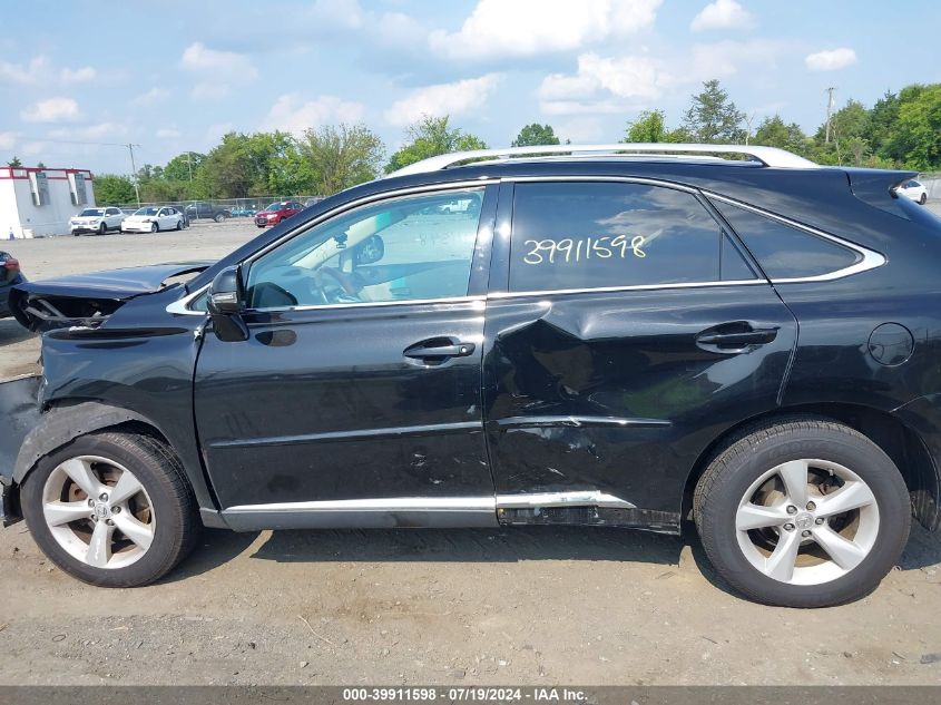 2012 Lexus Rx 350 VIN: 2T2BK1BA2CC153693 Lot: 39911598