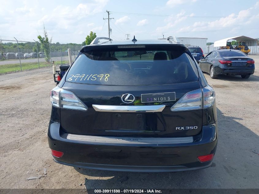 2012 Lexus Rx 350 VIN: 2T2BK1BA2CC153693 Lot: 39911598