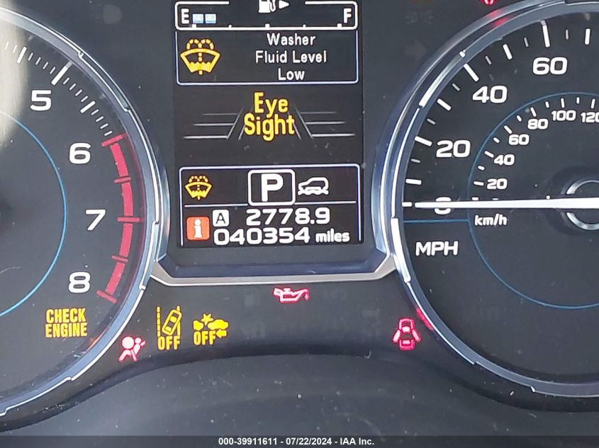 2017 Subaru Forester 2.5I Touring VIN: JF2SJAWC7HH486589 Lot: 39911611