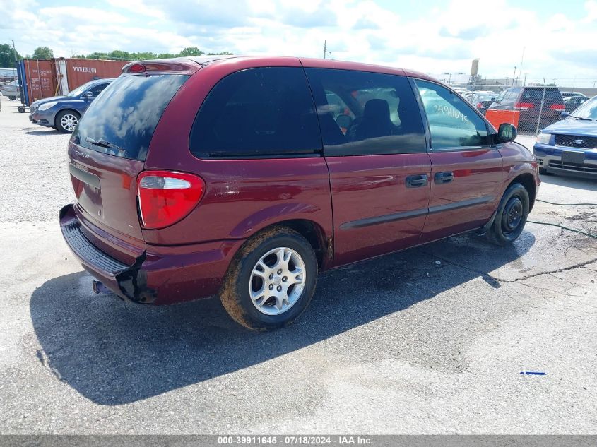 2003 Dodge Caravan Se VIN: 1D4GP25383B184270 Lot: 39911645