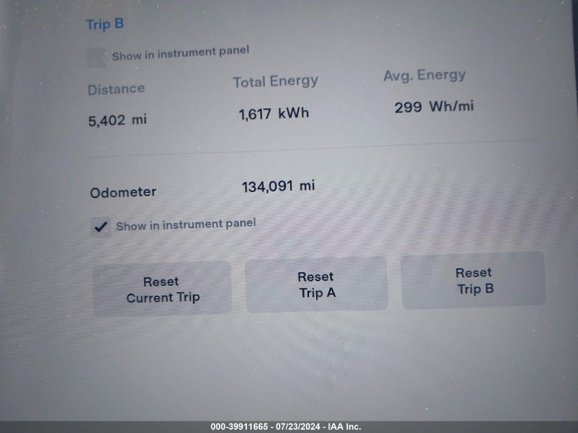 2016 Tesla Model S VIN: 5YJSA1E17GF156013 Lot: 39911665