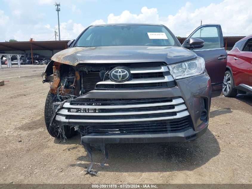 2019 Toyota Highlander Le VIN: 5TDZARFHXKS045114 Lot: 39911878
