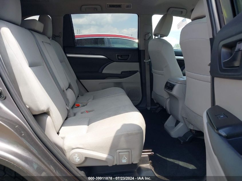 2019 Toyota Highlander Le VIN: 5TDZARFHXKS045114 Lot: 39911878