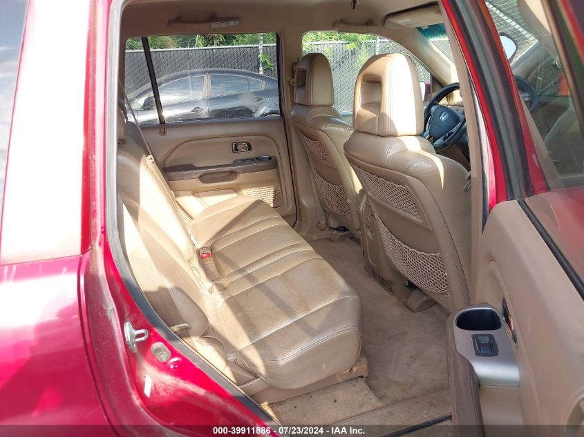 2004 Honda Pilot Exl VIN: 2HKYF18574H572117 Lot: 39911886