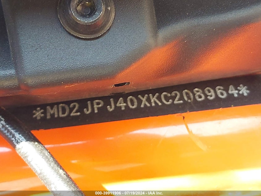 2019 KTM 390 DUKE - MD2JPJ40XKC208964