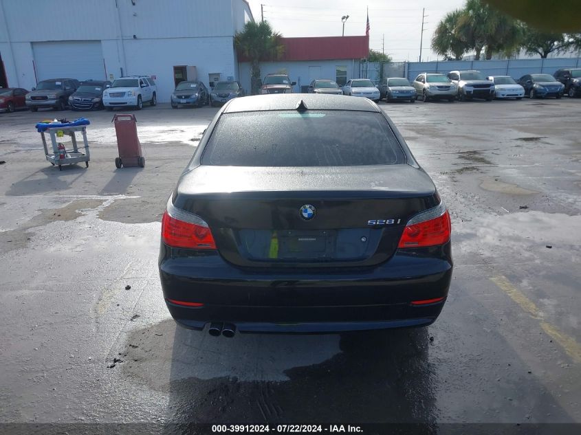 2008 BMW 528I VIN: WBANU53558CT02566 Lot: 39912024