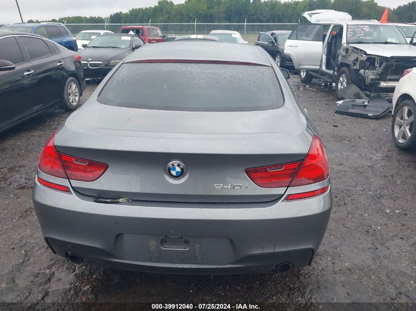 2015 BMW 640I Gran Coupe VIN: WBA6A0C56FD318024 Lot: 39912040