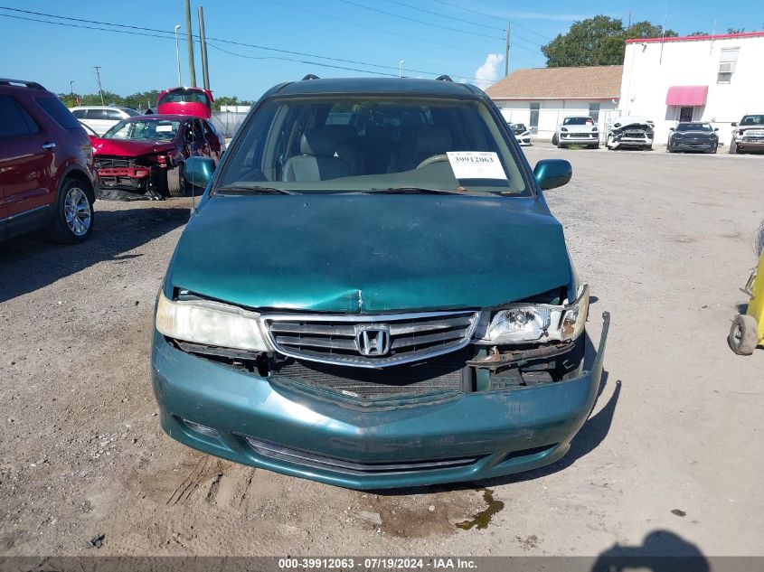 2002 Honda Odyssey Ex-L VIN: 5FNRL18912B009253 Lot: 39912063