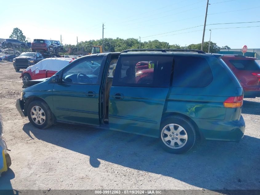 2002 Honda Odyssey Ex-L VIN: 5FNRL18912B009253 Lot: 39912063