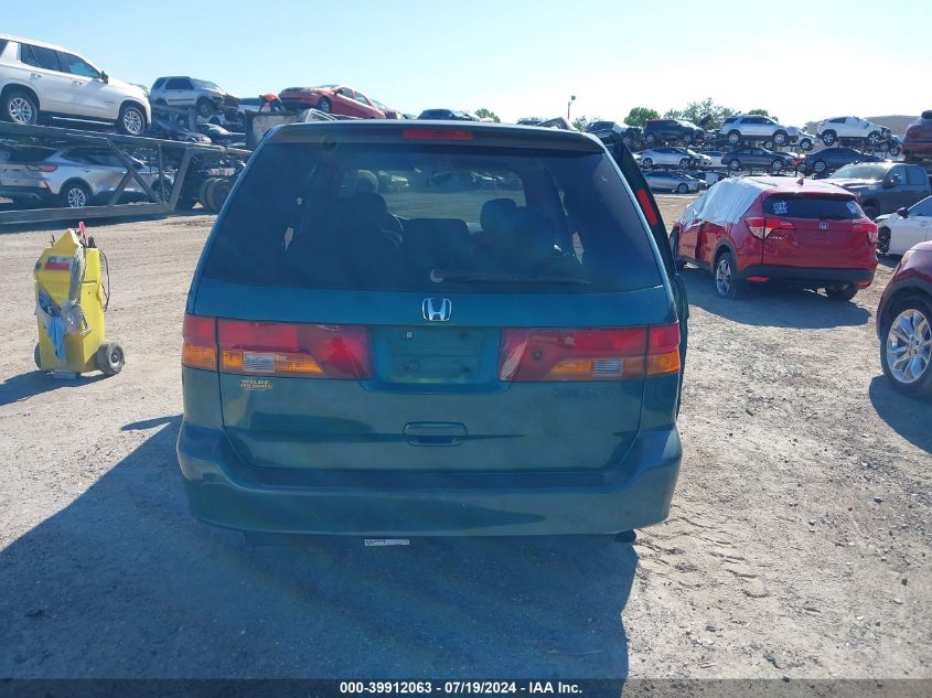 2002 Honda Odyssey Ex-L VIN: 5FNRL18912B009253 Lot: 39912063