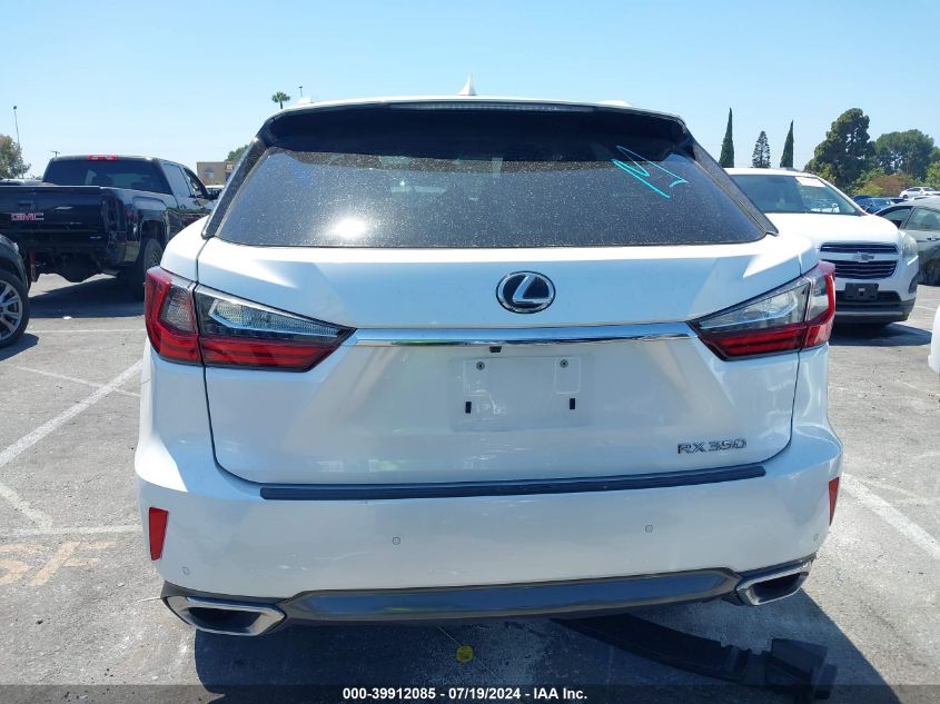 2016 Lexus Rx 350 VIN: 2T2BZMCA7GC019019 Lot: 39912085