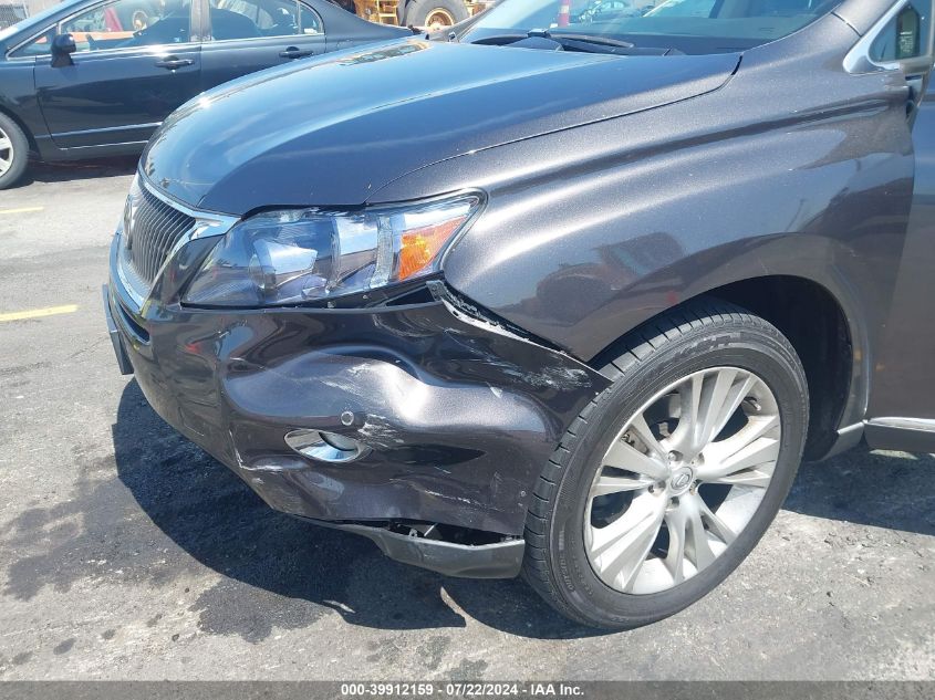 2010 Lexus Rx 450H VIN: JTJBC1BA1A2016268 Lot: 39912159