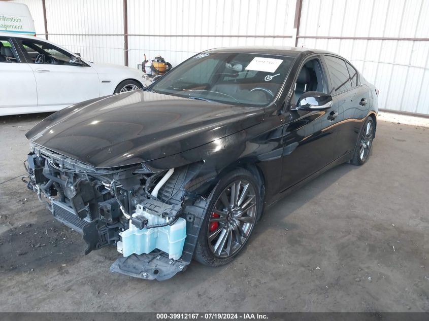 2018 Infiniti Q50 Red Sport 400 VIN: JN1FV7AP2JM460578 Lot: 39912167