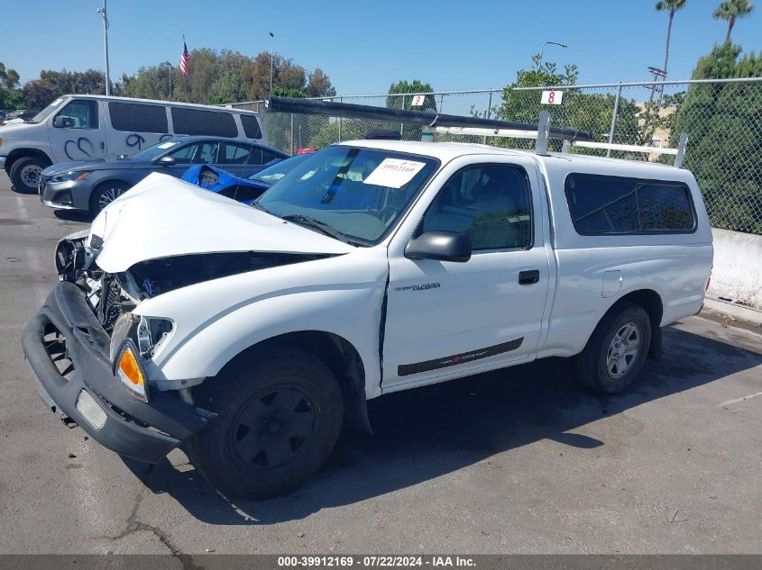 2002 Toyota Tacoma VIN: 5TENL42N62Z022097 Lot: 39912169