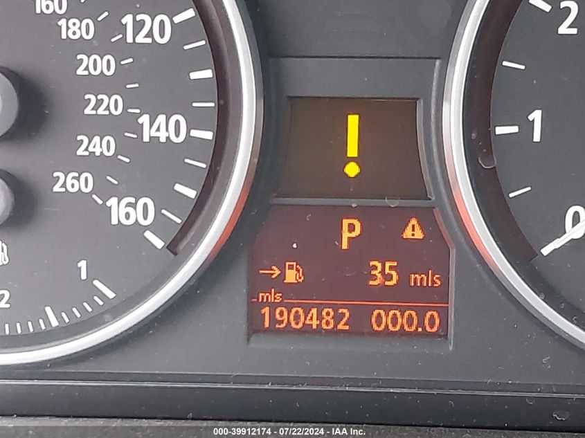 2007 BMW 328Xi VIN: WBAVC93597KX53966 Lot: 39912174