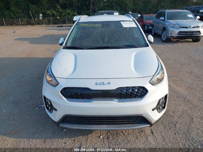 2022 Kia Niro Lxs VIN: KNDCB3LC7N5500651 Lot: 39912204