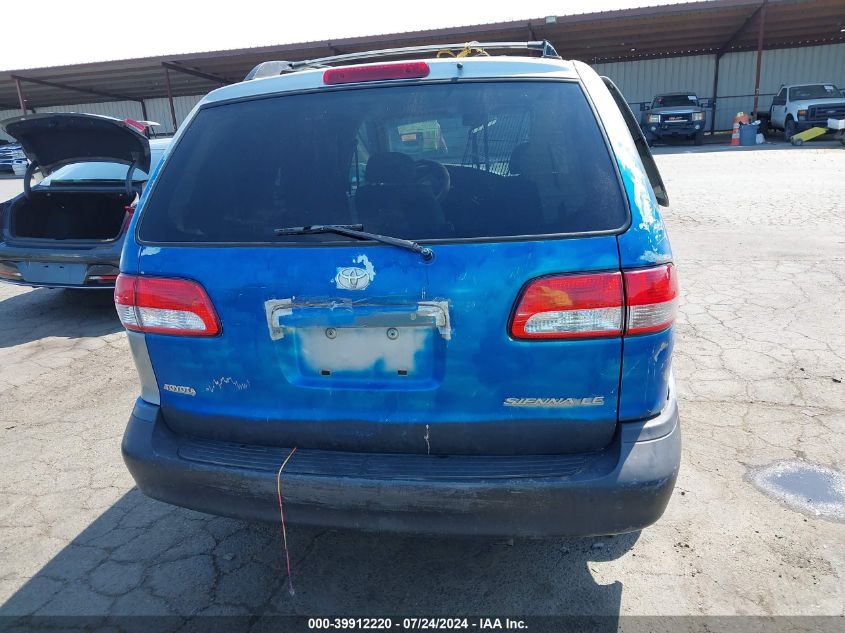 2002 Toyota Sienna Le VIN: 4T3ZF13C72U467867 Lot: 39912220