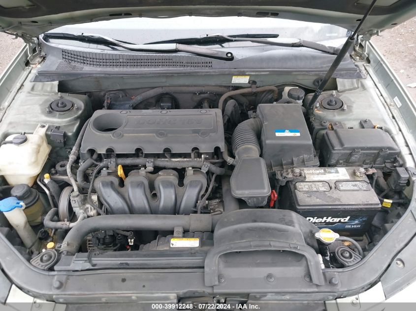 2010 Hyundai Sonata Gls VIN: 5NPET4ACXAH605824 Lot: 39912248