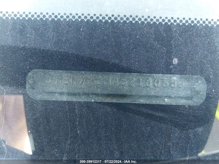 2005 Toyota Tacoma VIN: 5TENX22N45Z100583 Lot: 39912317