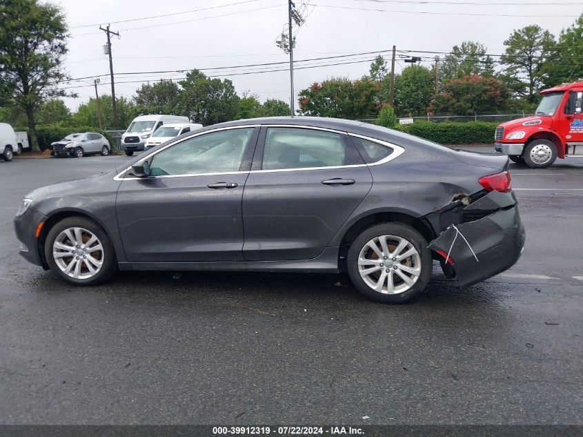 2015 Chrysler 200 Limited VIN: 1C3CCCAB3FN751535 Lot: 39912319