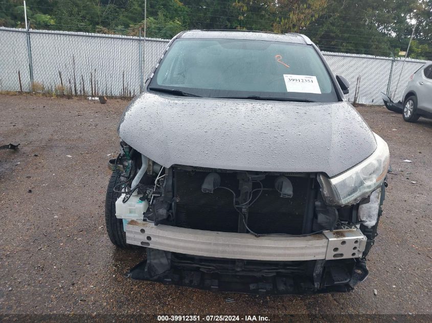 2016 Toyota Highlander Xle V6 VIN: 5TDKKRFH8GS500158 Lot: 39912351