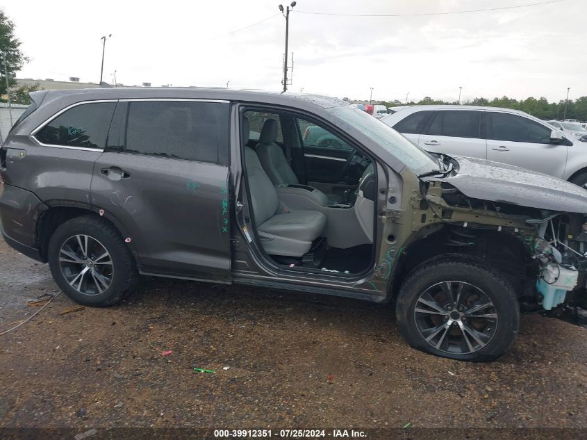 2016 Toyota Highlander Xle V6 VIN: 5TDKKRFH8GS500158 Lot: 39912351