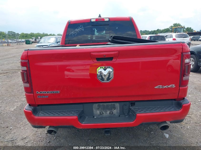 2021 Ram 1500 Laramie 4X4 5'7 Box VIN: 1C6SRFJT9MN759448 Lot: 39912394