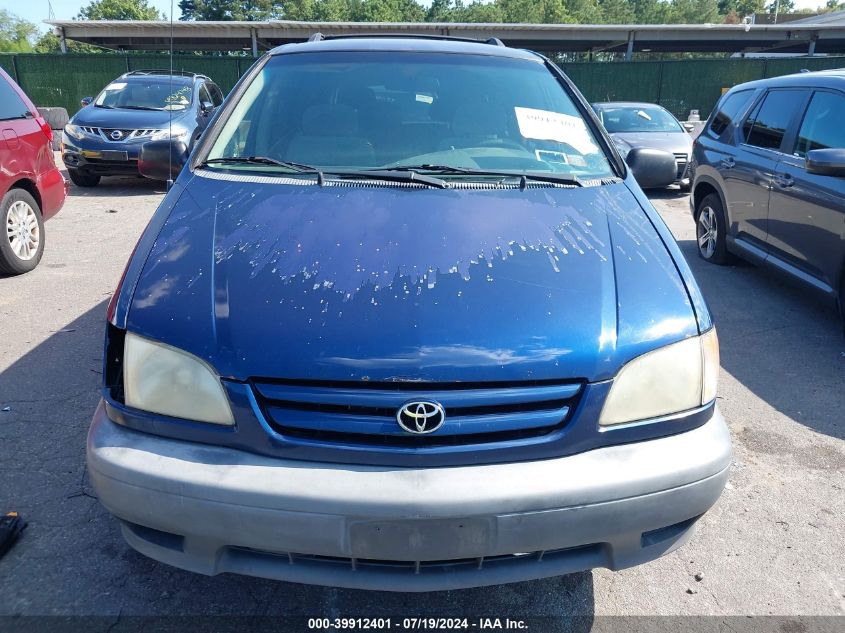 2002 Toyota Sienna Ce VIN: 4T3ZF19C82U441589 Lot: 39912401