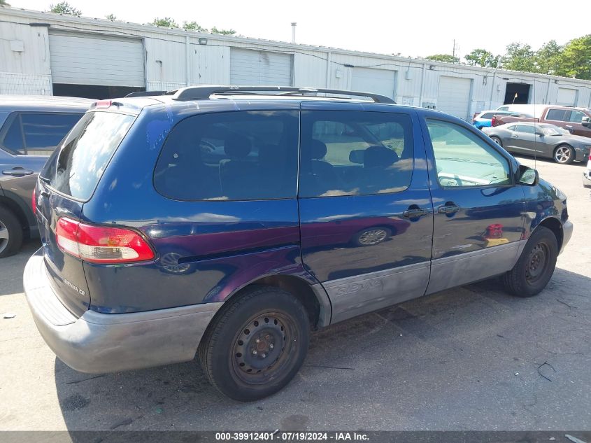 2002 Toyota Sienna Ce VIN: 4T3ZF19C82U441589 Lot: 39912401