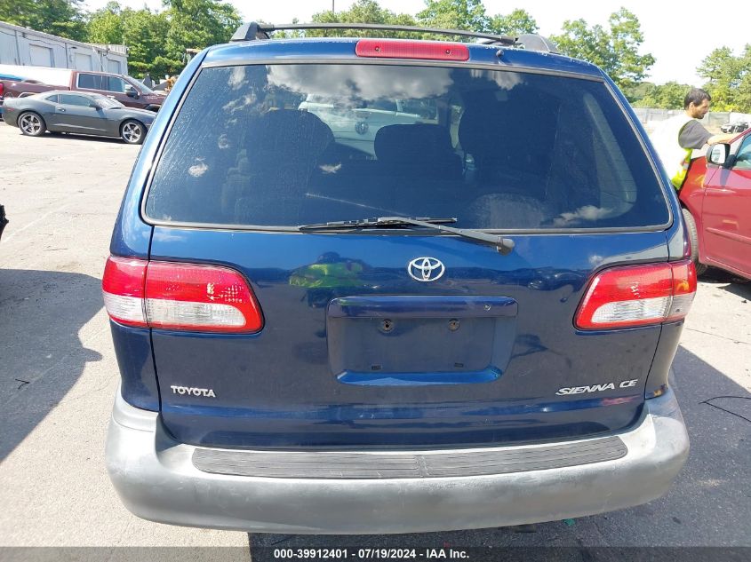 2002 Toyota Sienna Ce VIN: 4T3ZF19C82U441589 Lot: 39912401