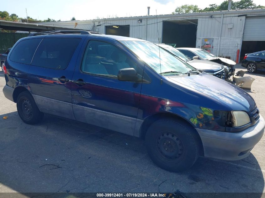 2002 Toyota Sienna Ce VIN: 4T3ZF19C82U441589 Lot: 39912401