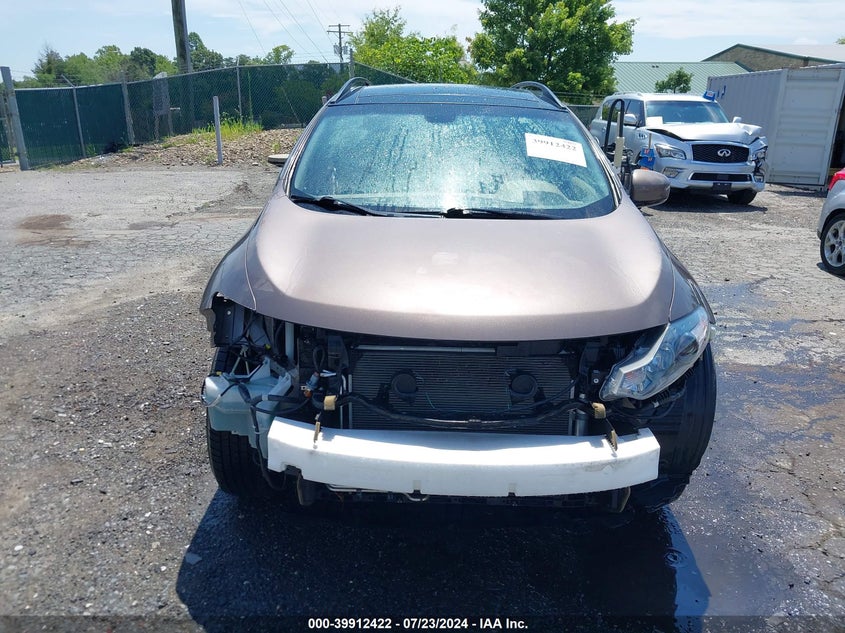 2012 Nissan Murano Sl VIN: JN8AZ1MW5CW229214 Lot: 39912422