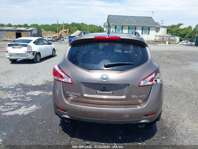 2012 Nissan Murano Sl VIN: JN8AZ1MW5CW229214 Lot: 39912422