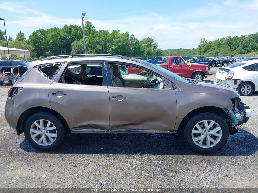 2012 Nissan Murano Sl VIN: JN8AZ1MW5CW229214 Lot: 39912422