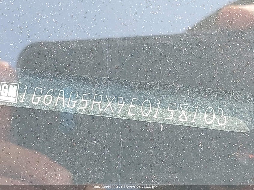 2014 CADILLAC ATS STANDARD - 1G6AG5RX9E0158103