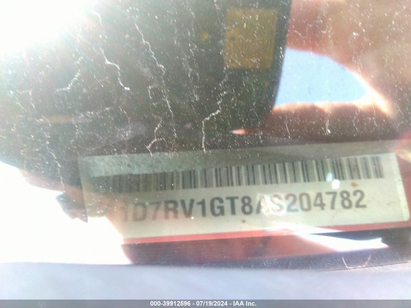 2010 Dodge Ram 1500 Slt/Sport/Trx VIN: 1D7RV1GT8AS204782 Lot: 39912596