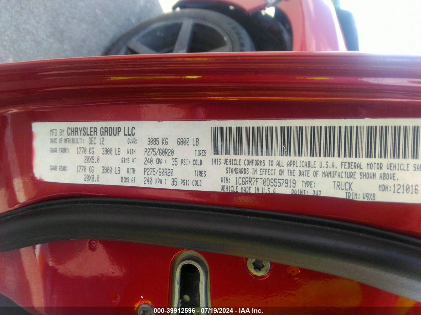 2010 Dodge Ram 1500 Slt/Sport/Trx VIN: 1D7RV1GT8AS204782 Lot: 39912596